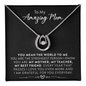 To My Mom Necklace, Birthday Gift For Mom - Jewelry Keepsake Gifts for Mother
