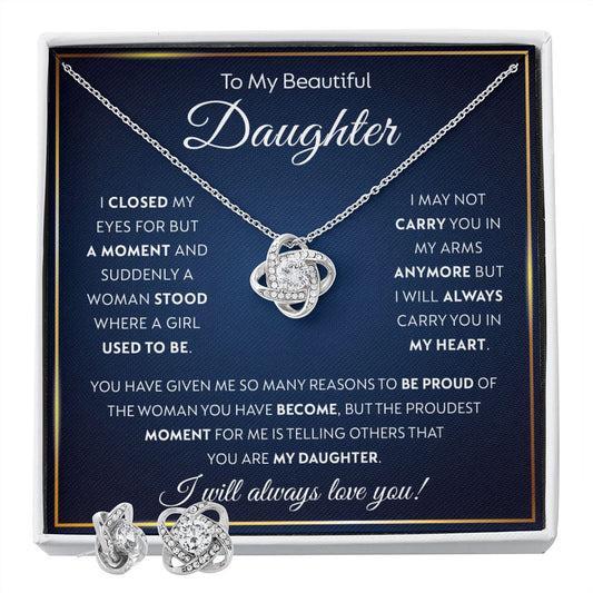 To My Daughter Gifts From Dad - Daughter Jewelry For Christmas, Thanksgiving, Birthday, Graduation, Wedding