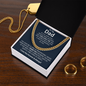 To My Dad Cuban Chain Necklace - Christmas Gifts For Dad