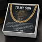 To My Son Gift From Dad - Cuban Link Chain