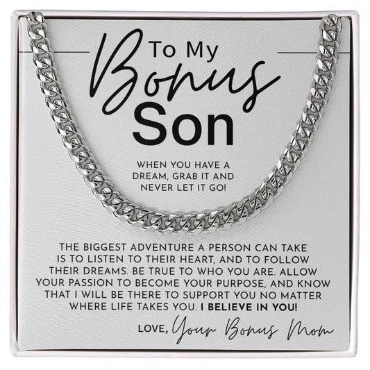 Gifts For Bonus Son From Bonus Mom - Cuban Link Chain