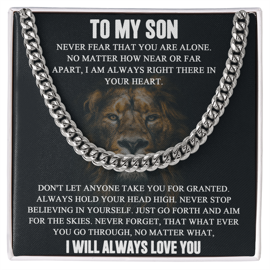 Son Gifts From Mom and Dad - Cuban Link Chain