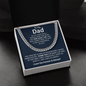 To My Dad Cuban Chain Necklace - Christmas Gifts For Dad