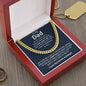 To My Dad Cuban Chain Necklace - Christmas Gifts For Dad