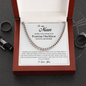 To My Man Cuban Chain Necklace Gift For Him