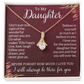 To My Daughter Gifts From Dad - Daughter Gifts, Daughter Jewelry For Birthday, Graduation