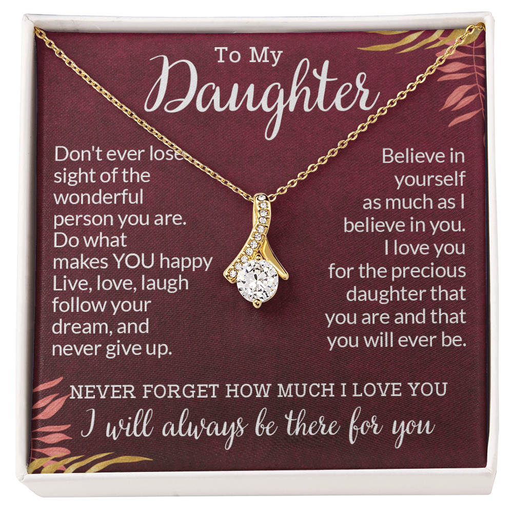 To My Daughter Gifts From Dad - Daughter Gifts, Daughter Jewelry For Birthday, Graduation