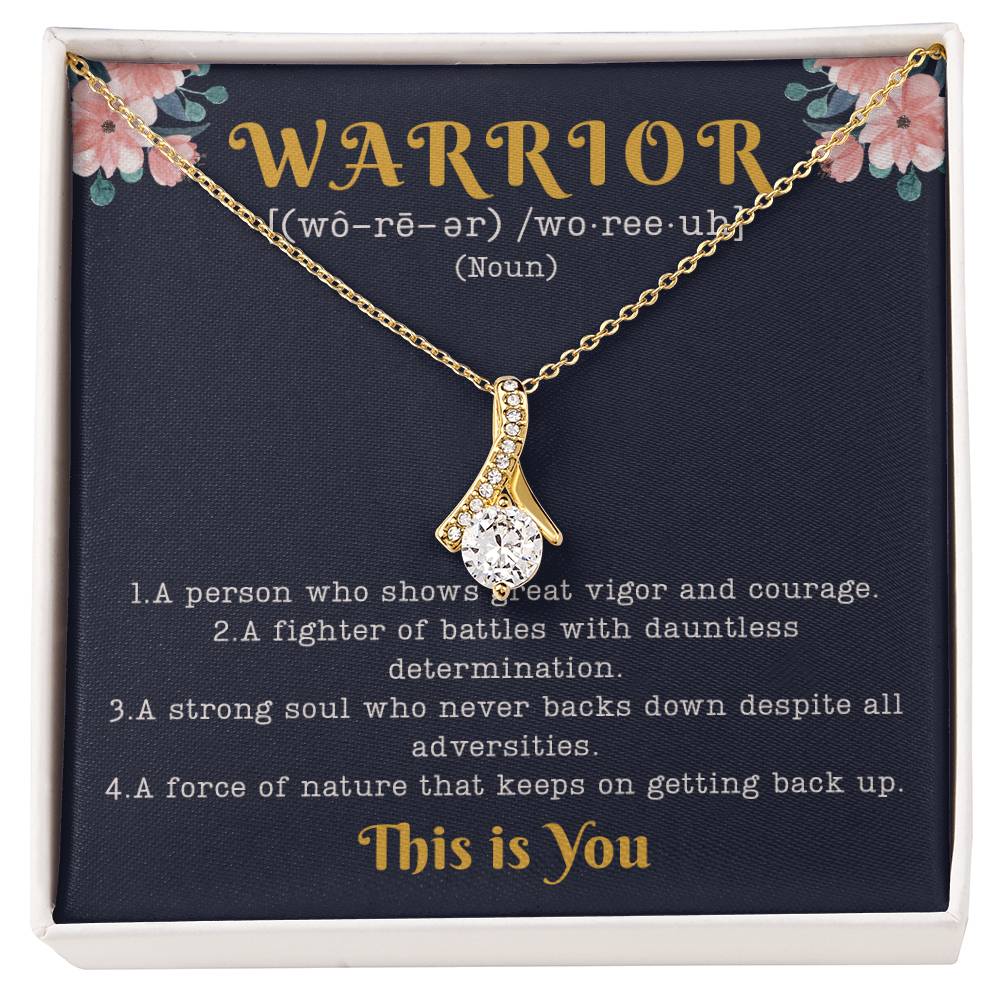 Encouragement Gifts for Women, Cancer Survivor Necklace, Inspirational Sympathy Cheer Up Gifts