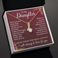 To My Daughter Gifts From Dad - Daughter Gifts, Daughter Jewelry For Birthday, Graduation