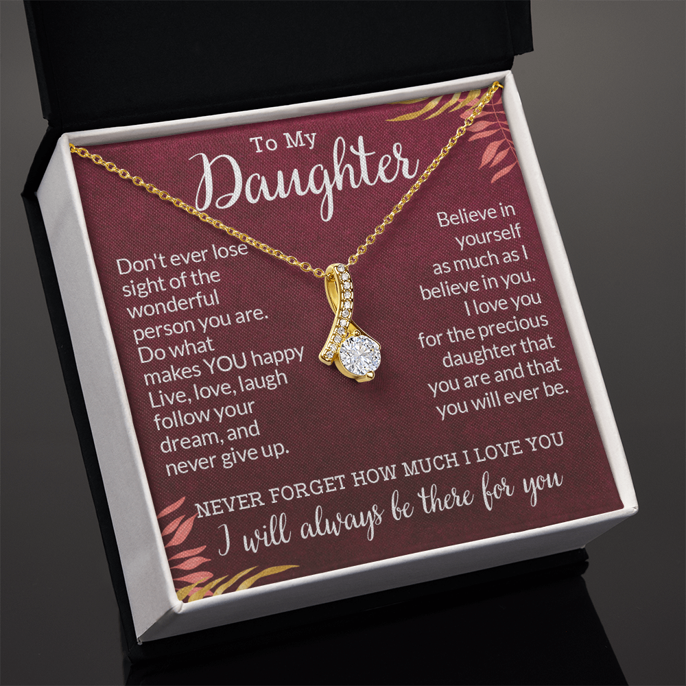 To My Daughter Gifts From Dad - Daughter Gifts, Daughter Jewelry For Birthday, Graduation