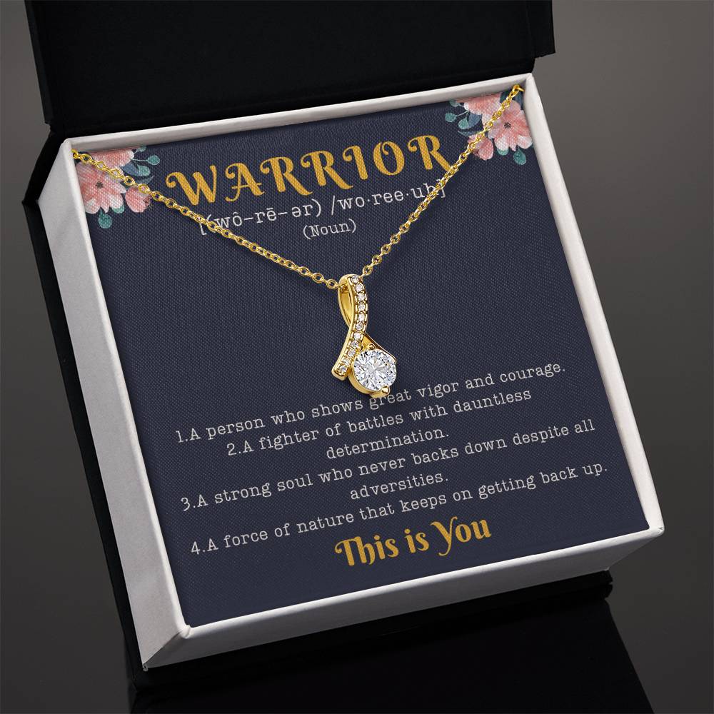 Encouragement Gifts for Women, Cancer Survivor Necklace, Inspirational Sympathy Cheer Up Gifts