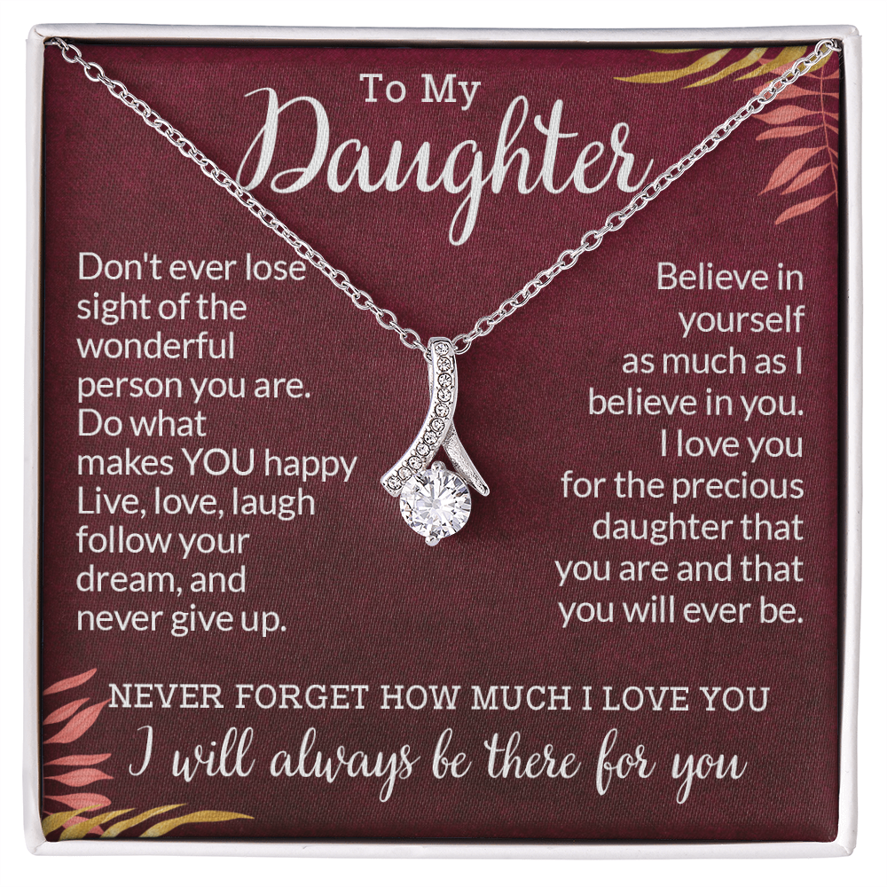 To My Daughter Gifts From Dad - Daughter Gifts, Daughter Jewelry For Birthday, Graduation