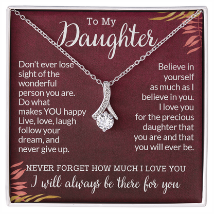 To My Daughter Gifts From Dad - Daughter Gifts, Daughter Jewelry For Birthday, Graduation