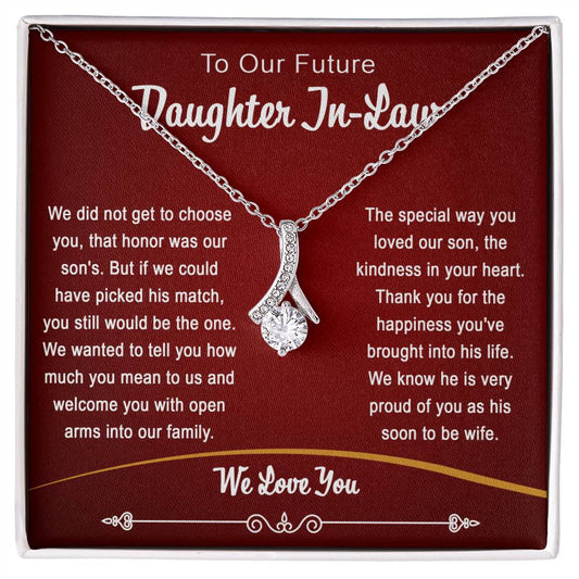 To Our Future Daughter in Law Necklace Gifts, Welcoming Daughter In Law Into Family