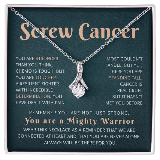 Encouragement Gifts for Women, Cancer Survivor Necklace, Inspirational Sympathy Cheer Up Gifts