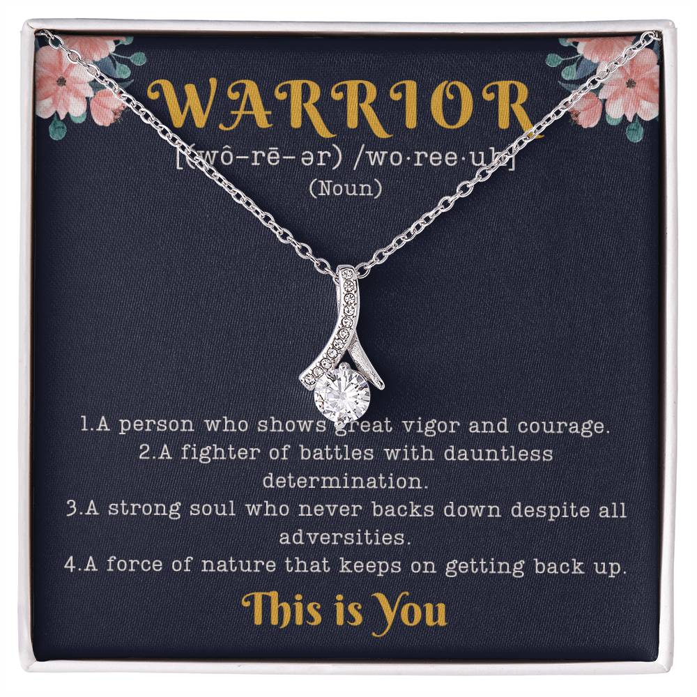 Encouragement Gifts for Women, Cancer Survivor Necklace, Inspirational Sympathy Cheer Up Gifts