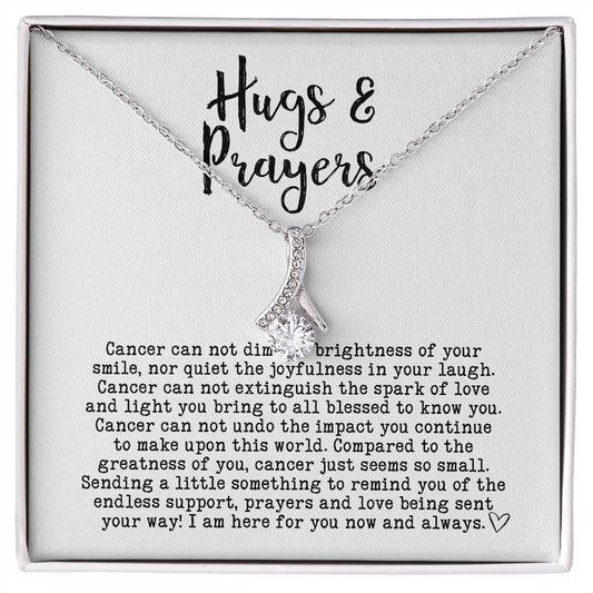 Encouragement Gifts for Women, Cancer Survivor Necklace, Inspirational Sympathy Cheer Up Gifts