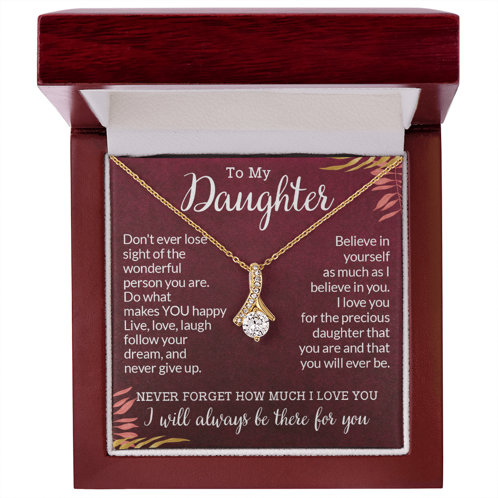 To My Daughter Gifts From Dad - Daughter Gifts, Daughter Jewelry For Birthday, Graduation