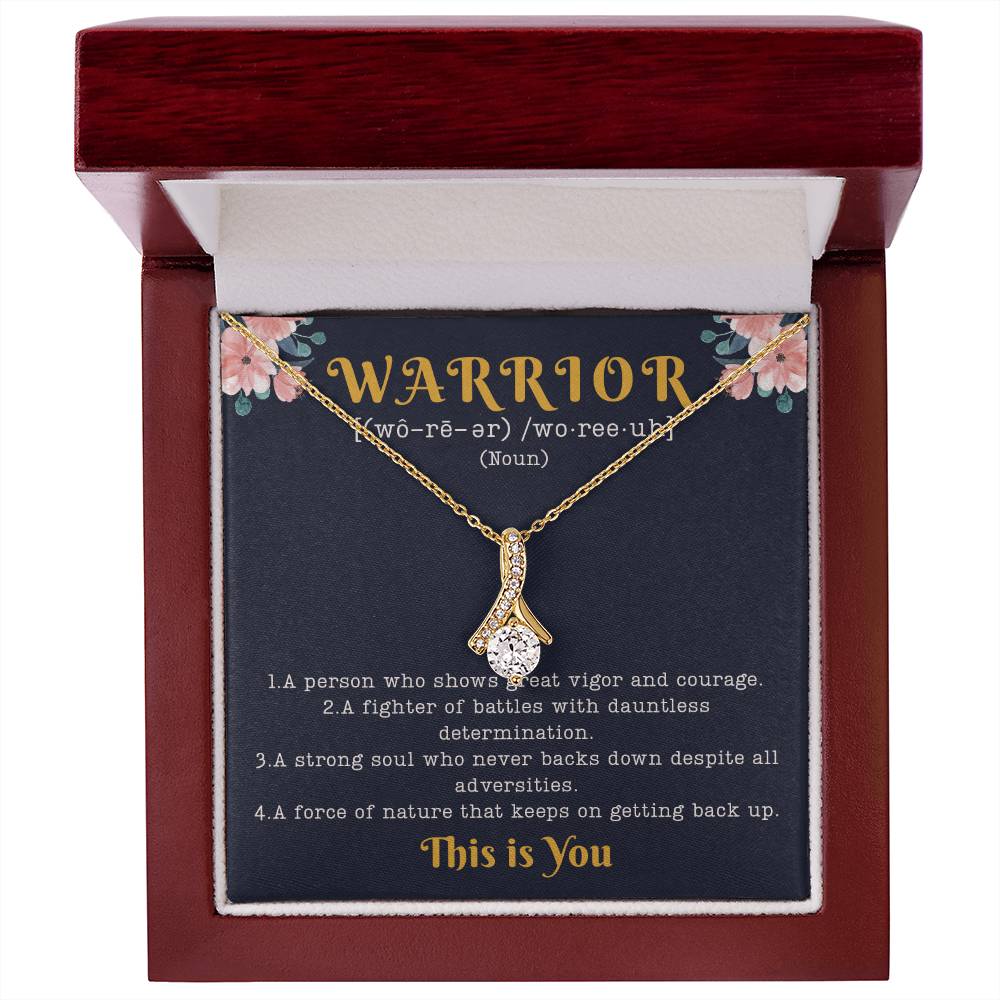 Encouragement Gifts for Women, Cancer Survivor Necklace, Inspirational Sympathy Cheer Up Gifts