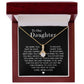 To My Daughter Gifts - Daughter Jewelry For Christmas, Thanksgiving, Birthday, Graduation, Wedding