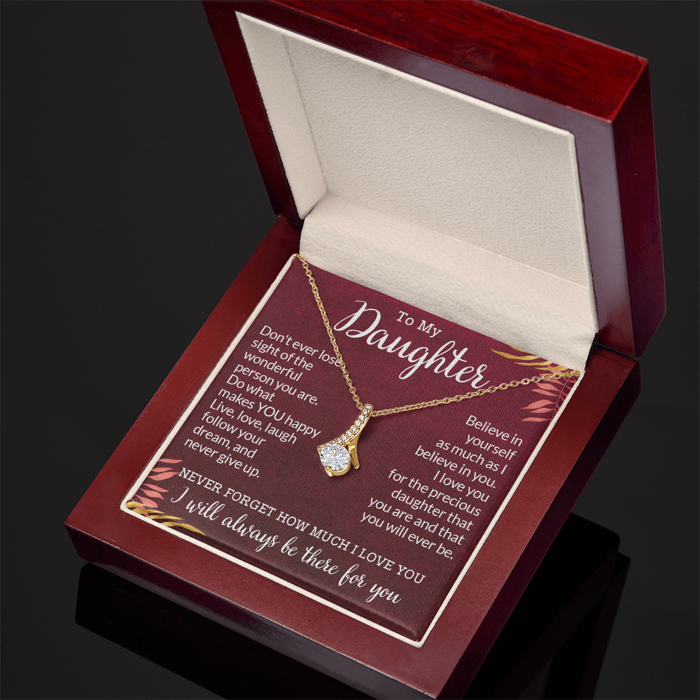 To My Daughter Gifts From Dad - Daughter Gifts, Daughter Jewelry For Birthday, Graduation