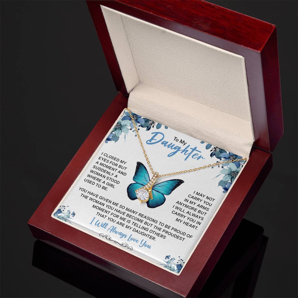 To My Daughter Gifts - Daughter Jewelry For Christmas, Thanksgiving, Birthday, Graduation, Wedding
