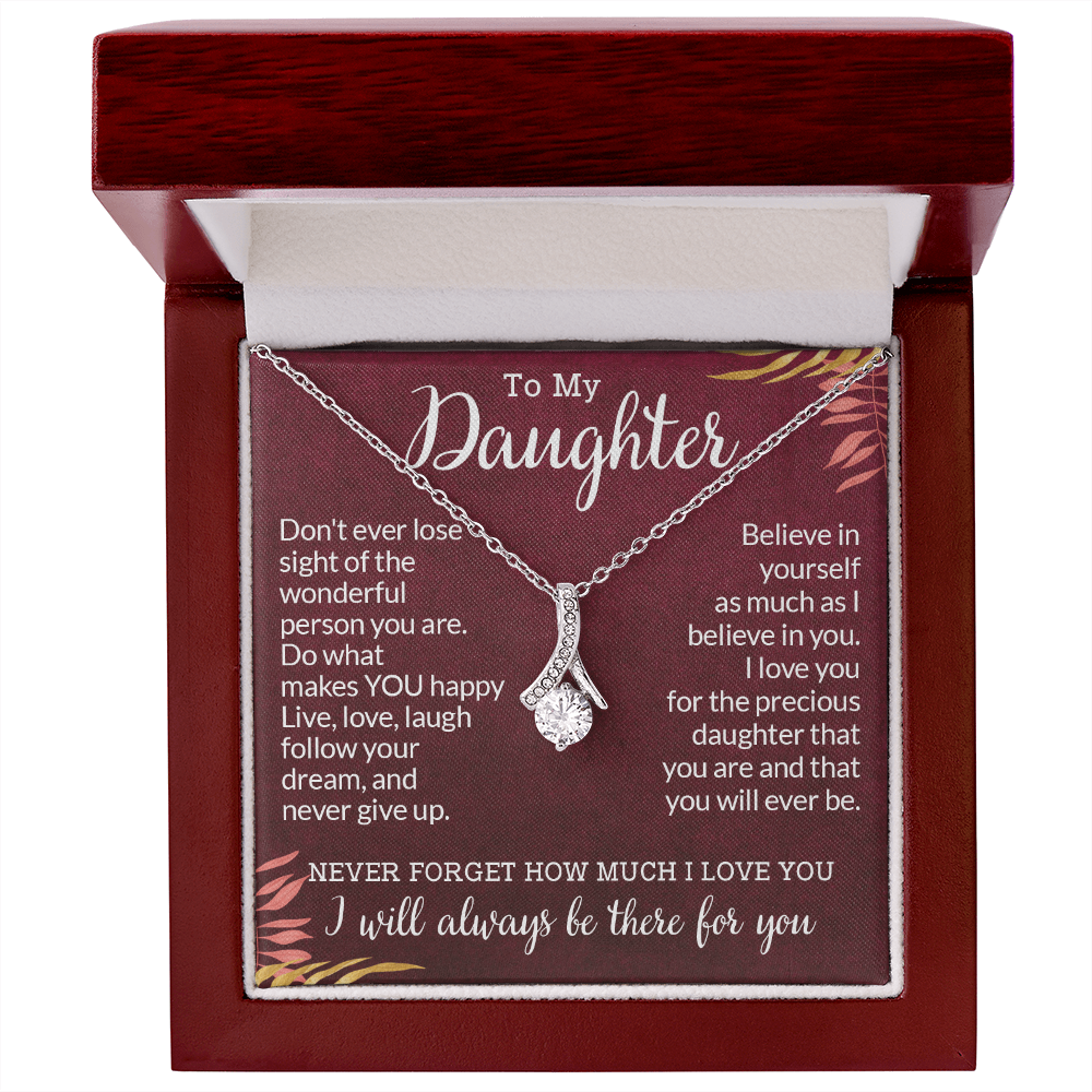 To My Daughter Gifts From Dad - Daughter Gifts, Daughter Jewelry For Birthday, Graduation