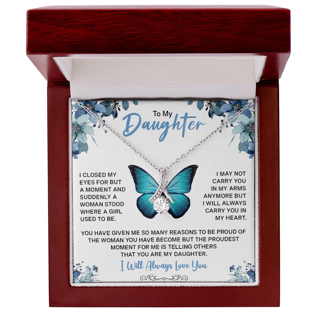 To My Daughter Gifts - Daughter Jewelry For Christmas, Thanksgiving, Birthday, Graduation, Wedding