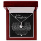 To My Daughter Gifts - Daughter Jewelry For Christmas, Thanksgiving, Birthday, Graduation, Wedding