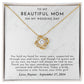 Mother of The Bride Gift From Daughter - Love Knot Necklace