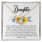 To My Daughter Gifts - Daughter Jewelry For Christmas, Thanksgiving, Birthday, Graduation, Wedding