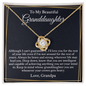 Gifts For Granddaughter From Grandpa - To My Granddaughter Necklace From Grandpa