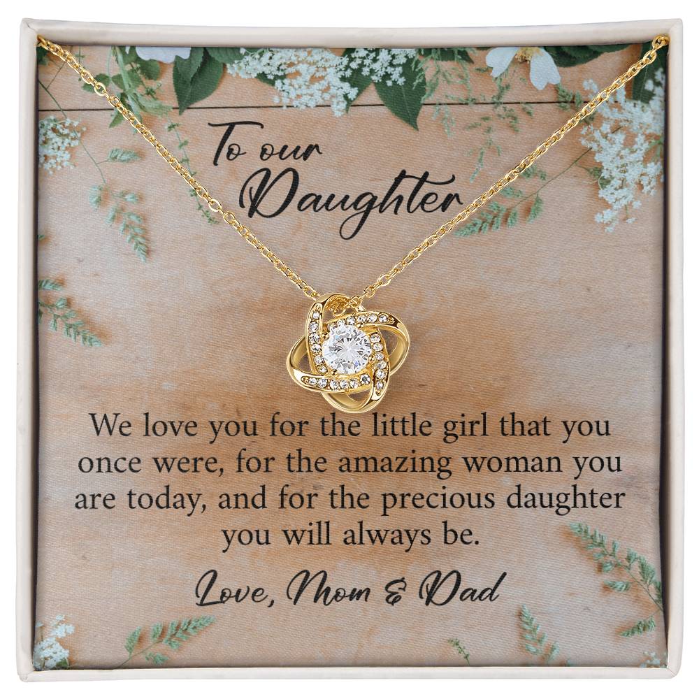 To My Daughter Gifts - Daughter Jewelry For Christmas, Thanksgiving, Birthday, Graduation, Wedding