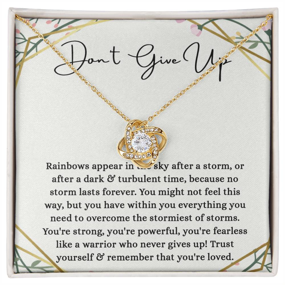 Encouragement Gifts for Women, Cancer Survivor Necklace, Inspirational Sympathy Cheer Up Gifts