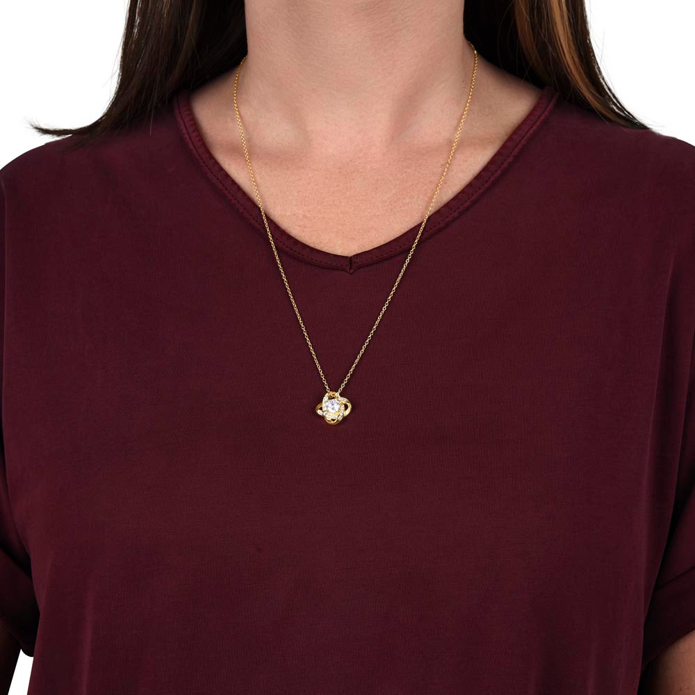 Daughter Gift From Mom - Love Knot Necklace