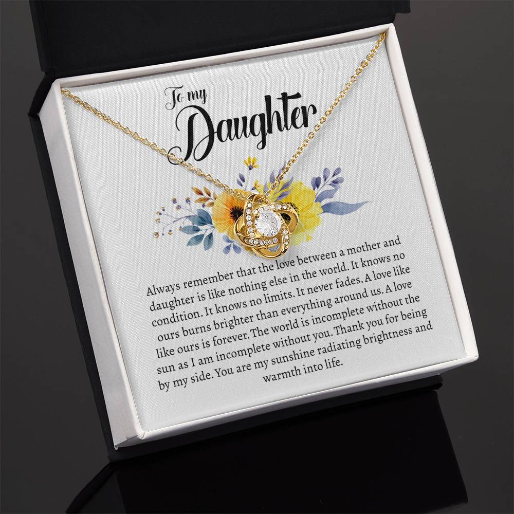 Daughter Gift From Mom - Love Knot Necklace
