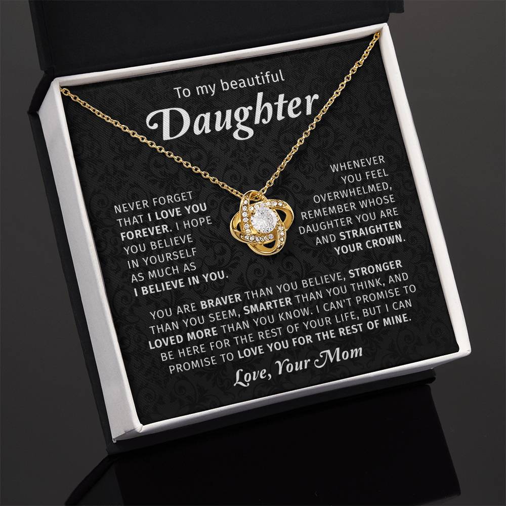 Daughter Gift From Mom - To My Daughter Necklace Gift