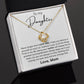 To My Daughter Gifts - Daughter Jewelry For Christmas, Thanksgiving, Birthday, Graduation, Wedding