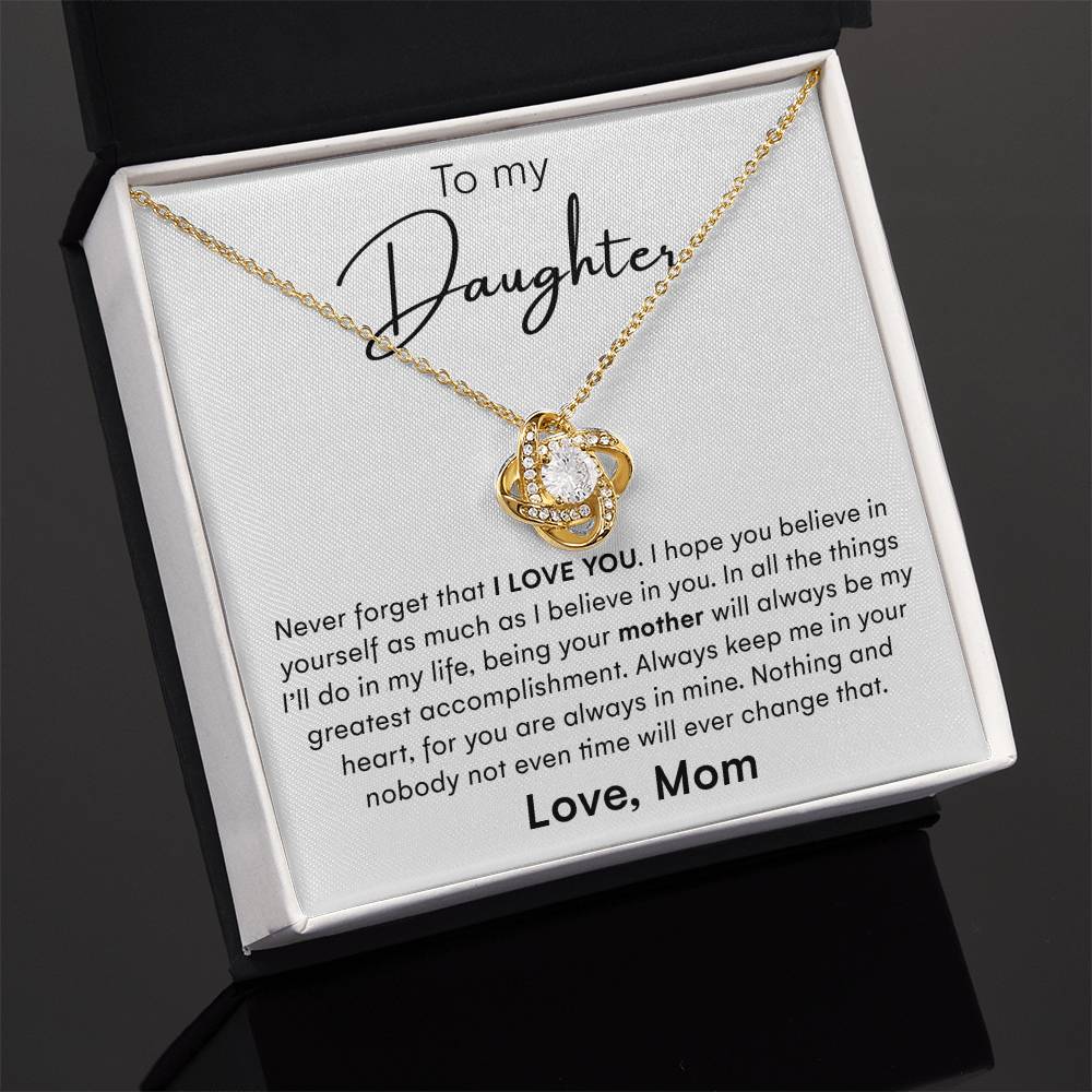 To My Daughter Gifts - Daughter Jewelry For Christmas, Thanksgiving, Birthday, Graduation, Wedding