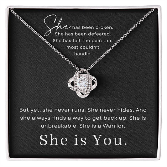 Encouragement Gifts for Women, Cancer Survivor Necklace, Inspirational Sympathy Cheer Up Gifts