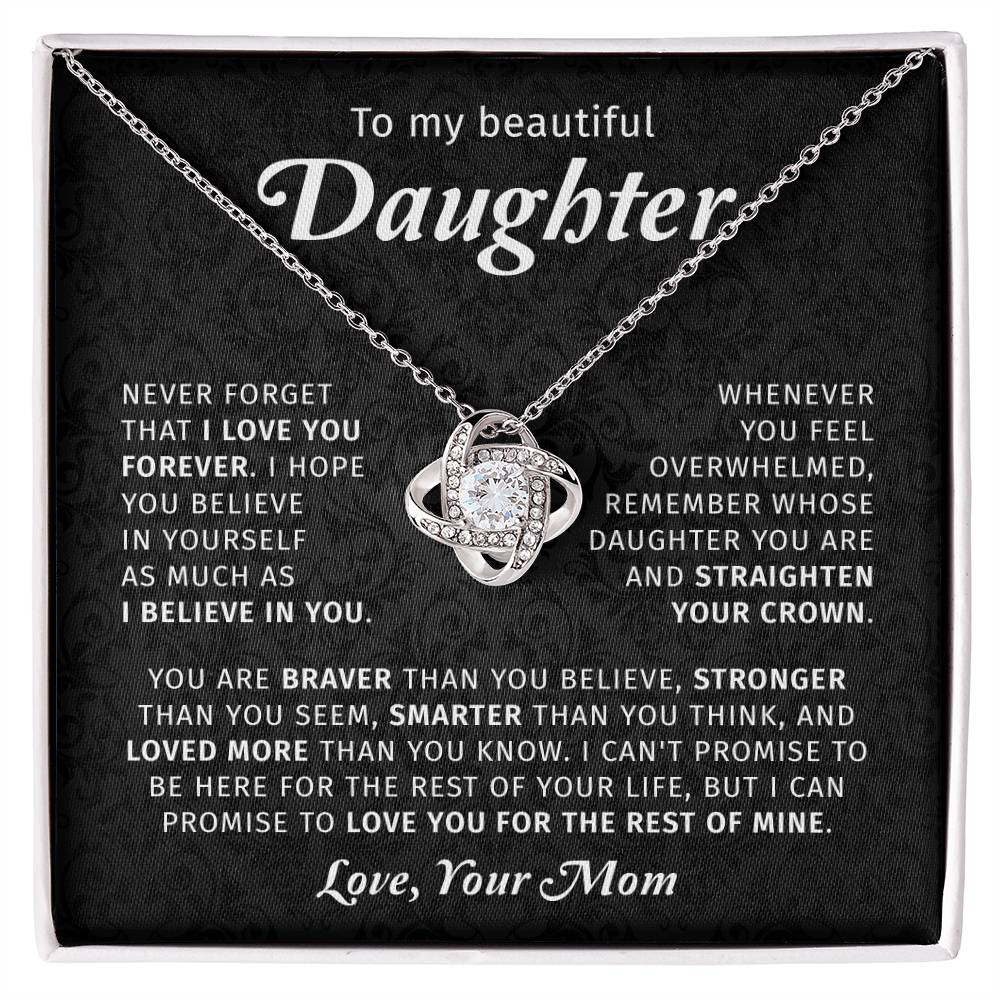 Daughter Gift From Mom - To My Daughter Necklace Gift