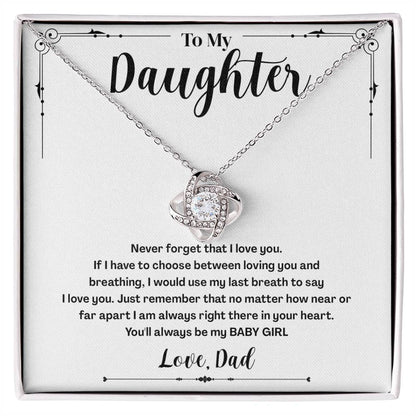 To My Daughter Gifts - Daughter Jewelry For Christmas, Thanksgiving, Birthday, Graduation, Wedding