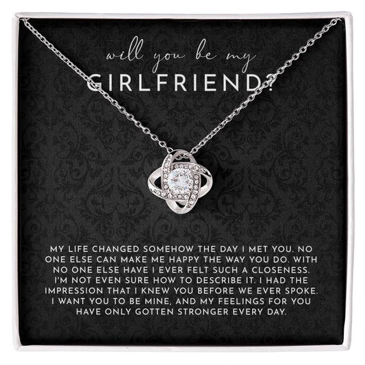 Will you be my Girlfriend necklace gift