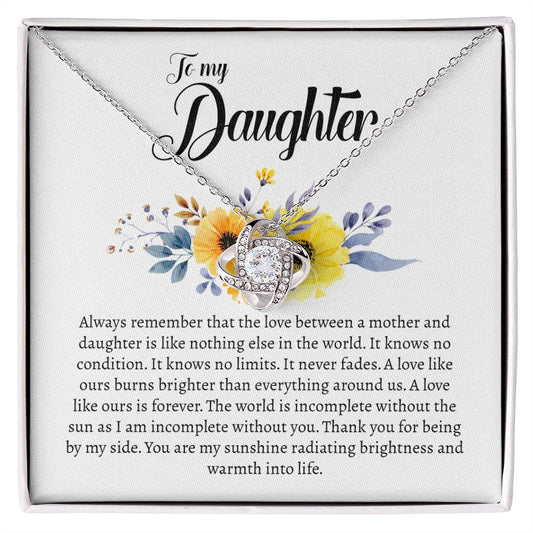 To My Daughter Gifts - Daughter Jewelry For Christmas, Thanksgiving, Birthday, Graduation, Wedding