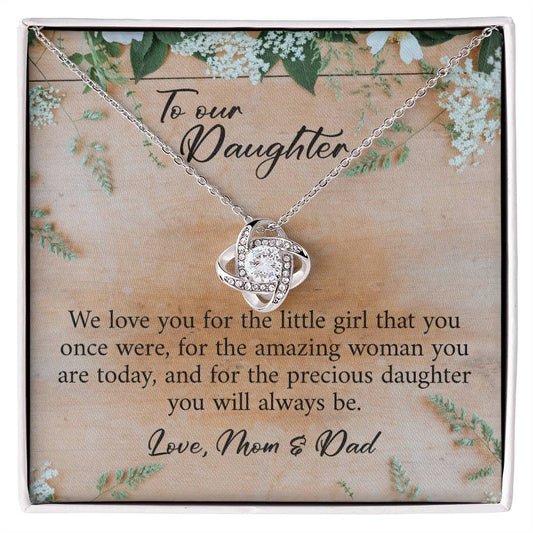 To My Daughter Gifts - Daughter Jewelry For Christmas, Thanksgiving, Birthday, Graduation, Wedding
