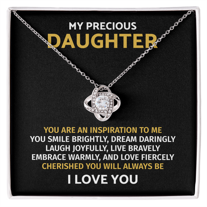 To My Daughter Necklace Gift - Daughter Jewelry From Dad