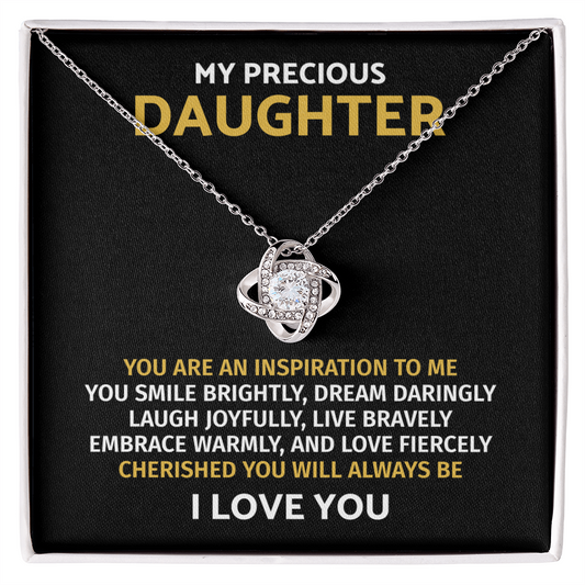 To My Daughter Necklace Gift - Daughter Jewelry From Dad