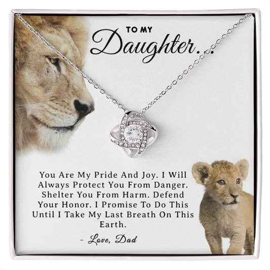 To My Daughter Gifts - Daughter Jewelry For Christmas, Thanksgiving, Birthday, Graduation, Wedding
