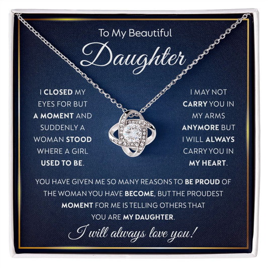 To My Daughter Gifts From Dad - Daughter Jewelry For Christmas, Thanksgiving, Birthday, Graduation, Wedding