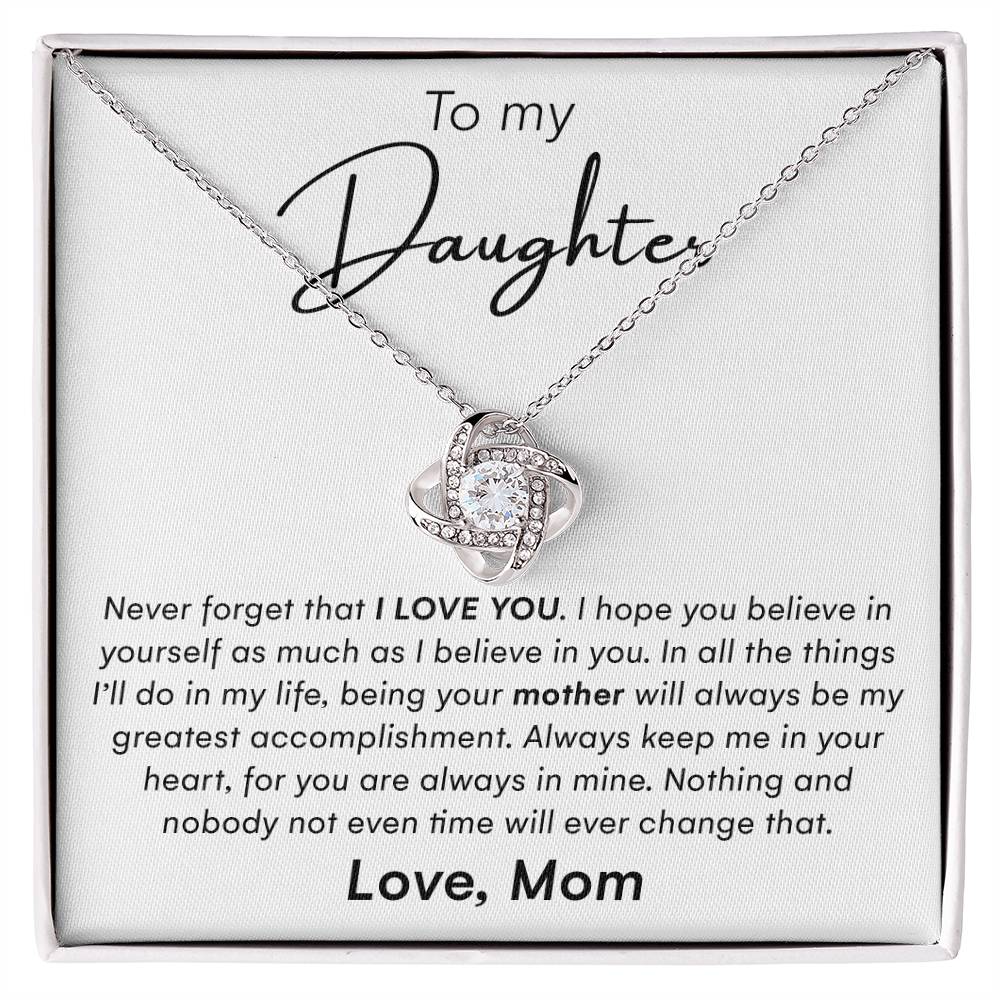 To My Daughter Gifts - Daughter Jewelry For Christmas, Thanksgiving, Birthday, Graduation, Wedding